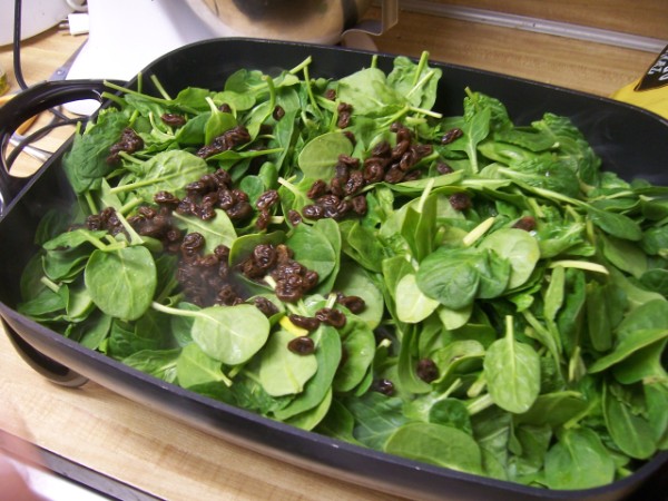 Spinach with Raisins and Pinenuts | Nancy Walker | Healthy Eating