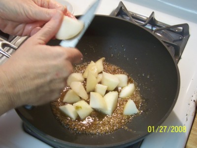 Nancy Walker, Healthy Eating, Sauteed Pears